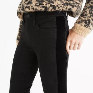 Madewell 9” High Rise Skinny Tuxedo Stripe Jeans